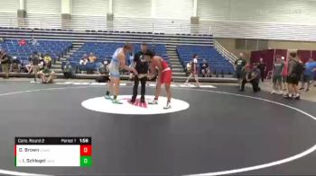 185 lbs Cons. Round 2 - Isaiah Schlegel, Whitmer High School vs Darius Brown, Lawrence North Wrestling Club