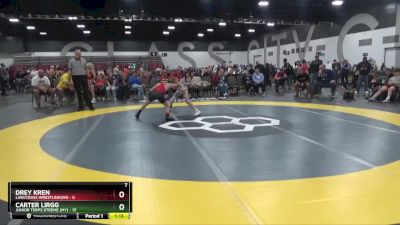 80 lbs 2nd Wrestleback (8 Team) - Drey Kren, LAW/Crass Wrestling(WI) vs Carter Lirgg, Junior Terps Xtreme (MY)