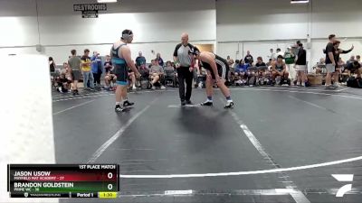 285 lbs Finals (2 Team) - Jason Usow, Mayfield Mat Academy vs Brandon Goldstein, Prime WC