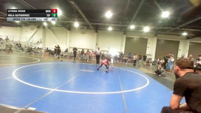 58 lbs 3rd Place - Liyana Khan, Monster Garage vs Mila Gutierrez, Top Rank Hammers