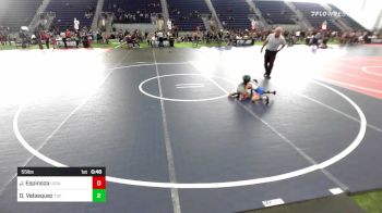 55 lbs Quarterfinal - Jesse Espinoza, Legacy Elite WC vs Damarco Velasquez, Tuf California Wr Ac