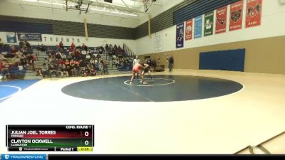 126 lbs Cons. Round 1 - Clayton Ockwell, Clarkston vs Julian Joel Torres, Prosser