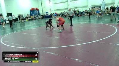 215 lbs Round 1 (16 Team) - Samuel Mckoy, War Ready vs Logan Mcclellan, S.E.O. Wrestling Club- Team Red