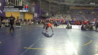 124 lbs Semis & 3rd Wb (16 Team) - Ayane Jasinski, Wartburg vs Natasha Markoutsis, Aurora