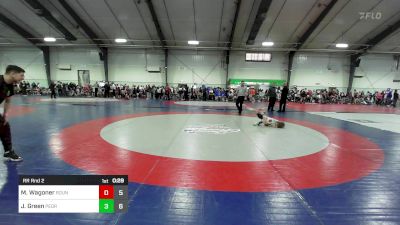 55 lbs Rr Rnd 2 - Maddox Wagoner, Roundtree Wrestling Academy - (B) vs Jameson Green, Pedraza Wrestling