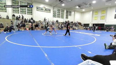 124 lbs 2nd Wrestleback (8 Team) - Vanessa Alvarado, Westcliff vs Elena Rameriz, Vanguard