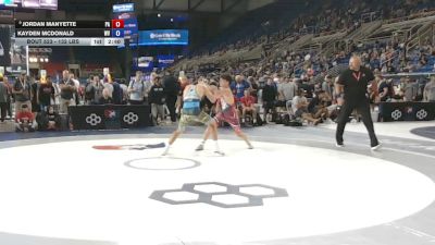 132 lbs Champ. Rd Of 64 - Jordan Manyette, Pennsylvania vs Kayden McDonald, West Virginia