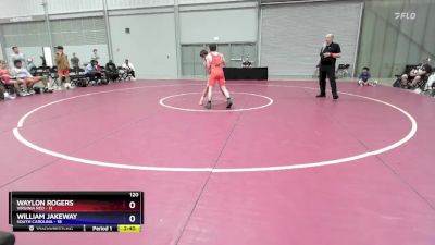 120 lbs Round 1 (6 Team) - Waylon Rogers, Virginia Red vs William Jakeway, South Carolina