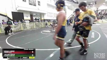132 lbs Champ. Round 1 - Noah Lopez, Shadow Hills vs Julian Solis, Calvary Chapel SA