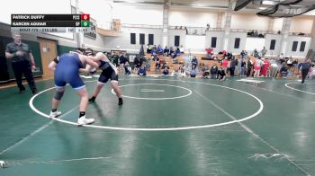 215 lbs 11th Place - Patrick Duffy, Plymouth South vs Karcen Aguiar, Bristol-Plymouth