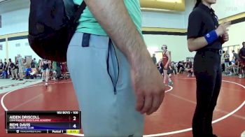 100 lbs Cons. Round 1 - Aiden Driscoll, Contenders Wrestling Academy vs Remi Davis, Elite Athletic Club