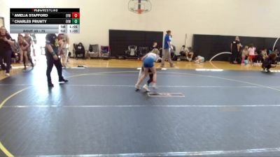 75 lbs Round 3 - Amelia Stafford, LA Elite Wrestling vs Charles Prunty, Carolina Reapers
