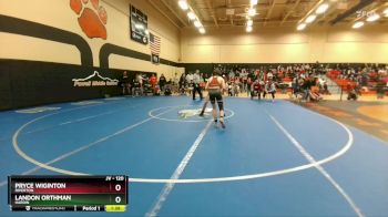 120 lbs Quarterfinal - Pryce Wiginton, Riverton vs Landon Orthman, Hardin