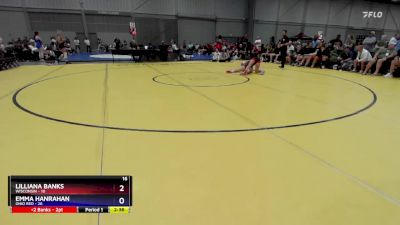 135 lbs Round 3 (8 Team) - Lilliana Banks, Wisconsin vs Emma Hanrahan, Ohio Red