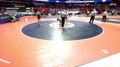 3A 113 lbs Semifinal - Caleb Noble, Gurnee (Warren) vs Aidan McClure, Aurora (Marmion Academy)