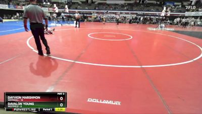 126 lbs Champ Round 1 (16 Team) - Davalon Young, Westfield vs Dayvion Marshmon, Whitehall