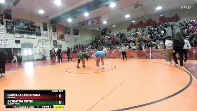 235 lbs Champ. Round 1 - Beteayda Ortiz, Buena Park vs Isabella Lorenzana, Marina