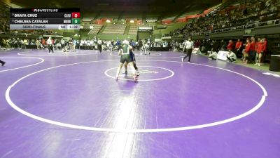 135 lbs Semifinal - Braya Cruz, Clovis North vs Chelsea Catalan, Morro Bay