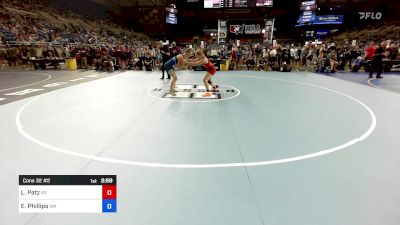 135 lbs Cons 32 #2 - Leighanna Patz, KS vs Evelyn Phillips, WA