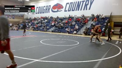 157 lbs Champ. Round 2 - Seiya Thompson, Southern Oregon vs Marcelas Curtis, Pacific (OR)