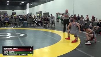 100 lbs Placement Matches (8 Team) - Sebastian Gracia, Outlaws Xtreme vs Issac Brown, Burnett Trained (OH)