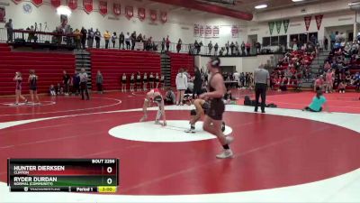 152 lbs Cons. Round 3 - Hunter Dierksen, Clinton vs Ryder Durdan, Normal (Community)