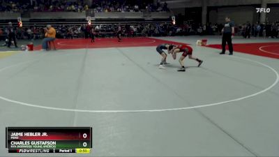 75 lbs Champ. Round 1 - Charles Gustafson, NYA (Norwood Young America) vs Jaime Hebler Jr., Pierz