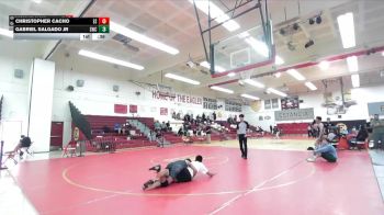 120 lbs 3rd Place Match - Gabriel Salgado Jr, Silverback Wrestling Club vs Christopher Cacho, Estancia H.S.
