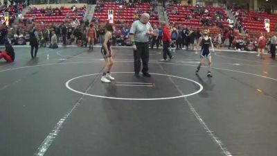 67 lbs Cons. Round 4 - Levin Demel, El Dorado Wrestling Club vs Jude Miller, Brawlers