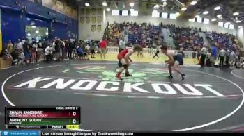 160 lbs Cons. Round 2 - Shaun Sandidge, Coastline Wrestling Academy vs Anthony Godoy, Newsome