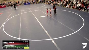 33-36 lbs Quarterfinal - Sophia Jordan, Minnesota vs Jonah McGuire, Stillwater Area Wrestling