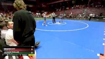 160 lbs D1 - Quarter-finals (fri 5:30 P.m.) - Braeden Ott, Nicolet vs Jackson Mueller, Stoughton
