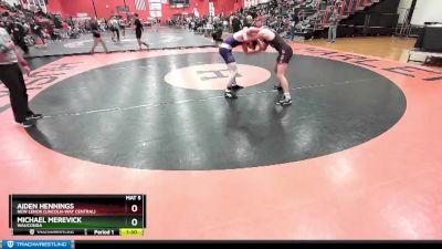 190 lbs Cons. Round 3 - Michael Merevick, WAUCONDA vs Aiden Hennings, New Lenox (LINCOLN-WAY CENTRAL)