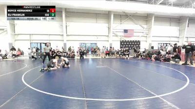 110 lbs Round 2 (4 Team) - Royce Hernandez, Allstar vs Eli Franklin, Santas Misfits