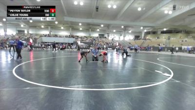 65 lbs Cons. Semi - Chloe Young, Rabbit Wrestling Club vs Peyton Taylor, Impact Wrestling Club