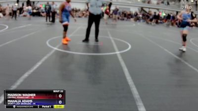 185 lbs Round 6 (8 Team) - Madison Wagner, Central Pennies Grit vs Mahalia Adams, 5forty Lady Brawlers