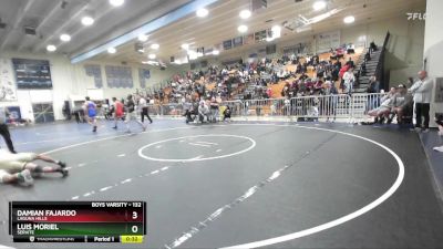 132 lbs Cons. Round 6 - Luis Moriel, Servite vs Damian Fajardo, Laguna Hills