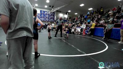 37 lbs Rr Rnd 1 - Wenston Quillin, Chickasha Youth Wrestling vs Jericho Ferguson, Blue Devil Wrestling