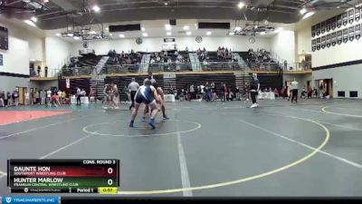 170 lbs Cons. Round 3 - Daunte Hon, Southport Wrestling Club vs Hunter Marlow, Franklin Central Wrestling Club