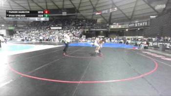Boys 2A 132 lbs Cons. Round 4 - Parker Hamilton, Deer Park vs Ryan Spelker, Sequim