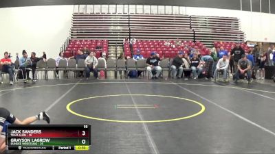 55 lbs Placement Matches (8 Team) - Grayson LaGrow, Dundee Wrestling vs Jack Sanders, Team Alien