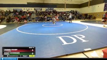 106 lbs Champ. Round 1 - Tanner Crosby, Mt. Spokane vs Bodey Schweiger, Riverside