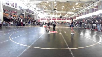145 lbs Semifinal - Aibike Kaliyeva, North Andover vs Janessa Santiago, Methuen