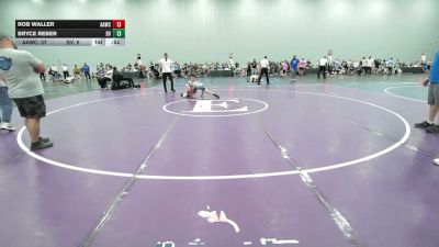 95 lbs Rr Rnd 1 - Rob Waller, All American Wrestling Club Blue - EL vs Bryce Reber, Buffalo Valley-Black - EL