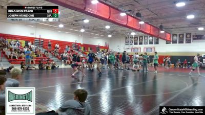 High School - 156 lbs Quarterfinals (8 Team) - Brad Kisslebach, Phillipsburg vs Joseph Stanzione, South Plainfield