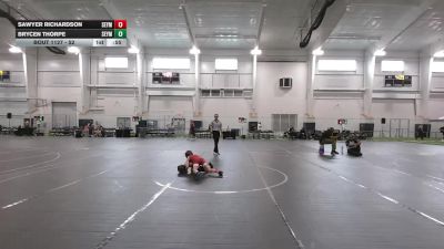 52 lbs 3rd Place Match - Sawyer Richardson, Capital City Wrestling Club vs Brycen Thorpe, Cow Rock