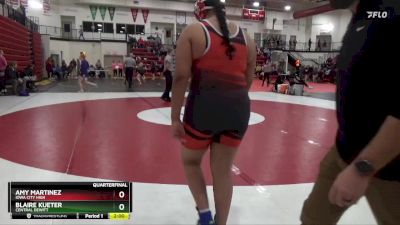 235 lbs Quarterfinal - Blaire Kueter, Central DeWitt vs Amy Martinez, Iowa City High