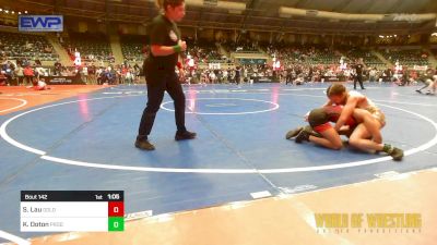 90 lbs Semifinal - Shaley Lau, Goldenbacks vs Kylee Ooton, Prodigy Elite Wrestling