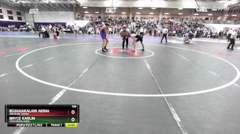 133 lbs Champ. Round 1 - Ikuhaiakalani Akina, Waldorf (Iowa) vs Bryce Karlin, Concordia (Neb.)