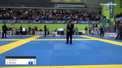 OLIVER GEDDES vs TIAGO VALENTE 2019 European Jiu-Jitsu IBJJF Championship